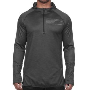 Asrv Grey Men’s Fitness Running Hoodie